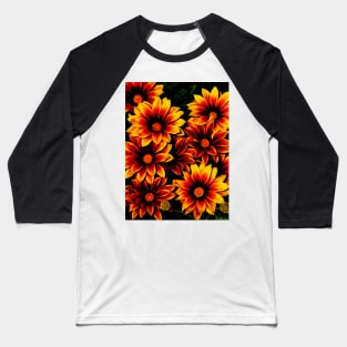 Gazania Flowers Baseball T-Shirt